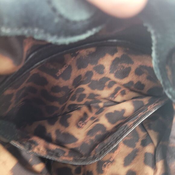 B Makowsky Black Pebbled Leather Hobo Shoulder Bag Purse Medium Large Bohemian - Picture 8 of 13